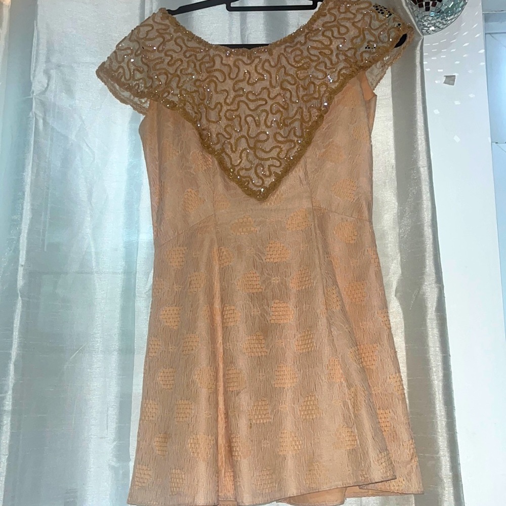 Vintage with beaded embroidery